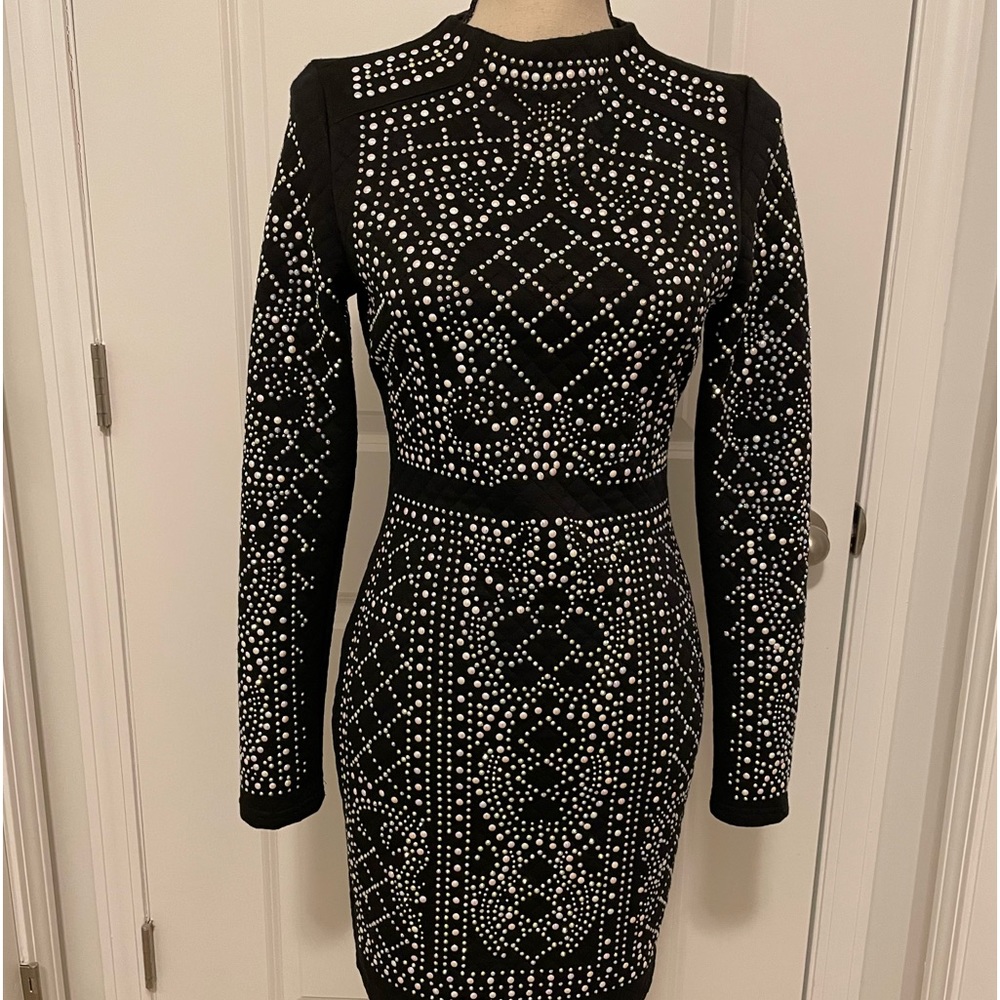 Black dress with sequence
